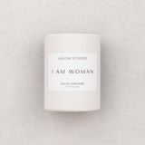 Lagom Studios x The Female Suit_EncouragementCollection_Duftkerze Rose_I am Woman_Weiß