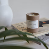 Lagom Studios_Vegane Duftkerze im Keramikgefäß_Hellbraun_Grüner Tee_Wabi Sabi_Nature Collection